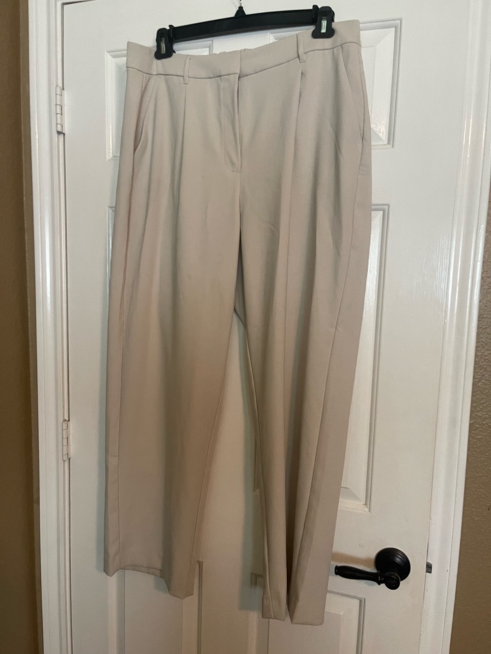 Old Navy Beige Taylor Wide-Leg Dress Pants